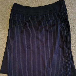 2 - Jones New York Skirts (1-Blue Stripe, 1-Black) Size 14